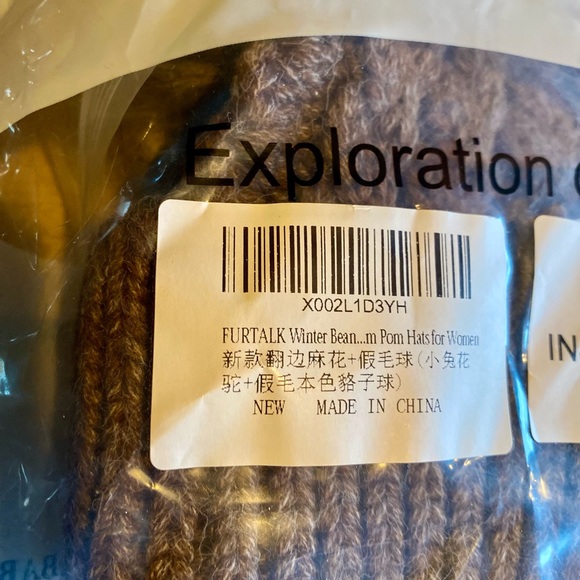 ❄️FURTALK Cable Knit Beanie with Removable Pom❄️ NEW - Picture 10 of 11